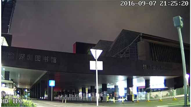 Hi3518E + SC1070网络摄像头拍摄的图像 - 深圳图书馆
