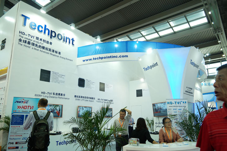 Techpoint在安博会上展示500万像素HDTVI方案